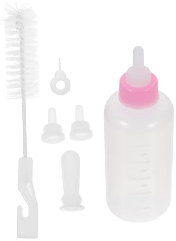 LOORGVEL Teiliges Kleine Silikon nuckelflaschen für Welpen und Kätzchen Weiche Wiederverwendbare Haustier aufzuchtflaschen Sichere Milchbehälter für Einfache Fütterung von Neugeborenen
