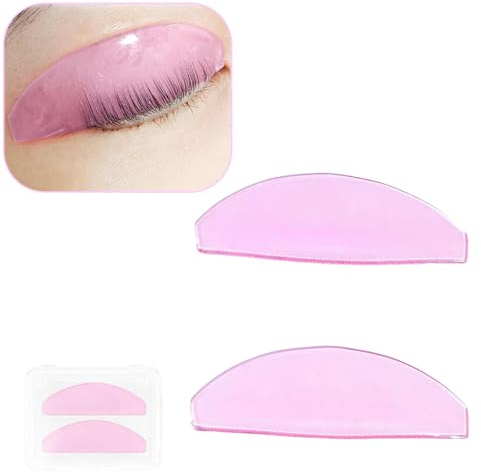 Flat Lash Lift Shields 1mm Thin, Reusable Glueless Eyelash Pads for Lash Perming Step 1 with a Softening Surface for Thorough Lift - Pro Salon Eye Patches