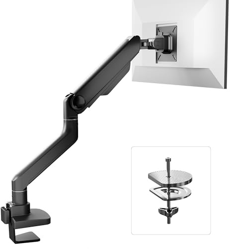 FlexiSpot MA8 Monitor Arm Desk Mount for 17-49″ Screens 2-20KG - VESA 75/100mm Height Adjustable Desk Clamp, Tilt Swivel & 360° Rotation Gaming