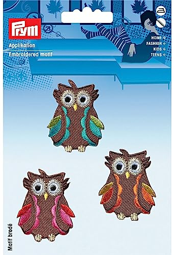 Prym 924219 Applikation Exklusiv selbstkl./aufb. Eulen