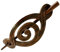 ISLAND PIERCINGS Haarspange Clip klassisches Design Handarbeit aus Holz HS45