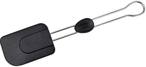 Stanley Rogers Teigschaber 26 cm, Küchenhelfer mit hochwertigem Edelstahlgriff und Comfort-Griffeinlage, Teigspachtel mit Funktionsteil aus Silikon (Farbe: Silber/Schwarz), Menge: 1 Stück
