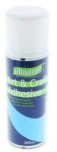 3xUltratape Adhesive Glue Spray Repositionable - Art & Craft - 200ml Size