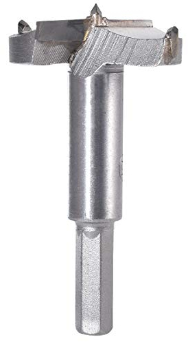 KATUR Broca de barrena Forstner de 45 mm, sierra de orificio de bisagra para carpintería, corte de vástago redondo con punta de carburo para bisagra, madera contrachapada, MDF, herramienta CNC
