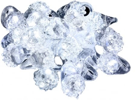C&H Solutions - Anillos de dedo con luz LED intermitente, color blanco brillante