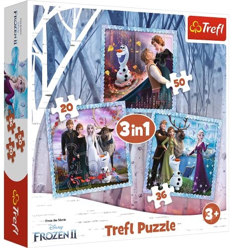 Trefl 916 34853 EA 3 in 1 Frozen, red