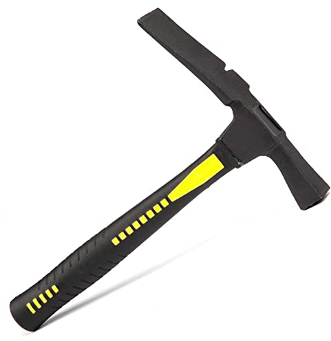 Maurerhammer 600 g Berliner Form Stahlrohr geraut Hammer