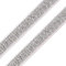 BIG-SAM - BH-Träger Gummiband mit Lurex | 10 mm Breite Preis per Meter (Silber, 1)