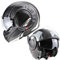 VPR F242 P/J Reverse Flip-Up Motorcycle Helmet - Double Visor Modular Jet Crash Helmet for Racing Sports Touring - Road Legal ECE22.05/22.06 Approved Motorbike Helmets (Revo White,M)