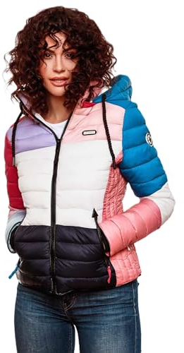 Navahoo Damen Winter Jacke gesteppt Steppjacke B881 [B881-Lulana-Kulti-Dark1-Gr.S]