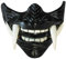 spier Halloween Maske - Japanische Samurai Prajna Maske, Dämon Samurai Halbmaske Cosplay Kostüm Requisiten
