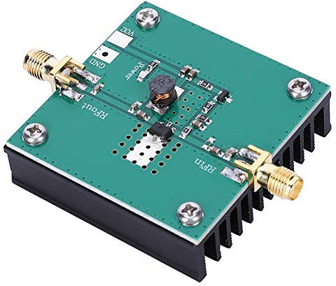 Amplifier Board, Rf Power Amplifier, 433mhz 5w Rf Power Amplifier Board Module with Sma Female Connector for Rf Remote Control Radio Metal