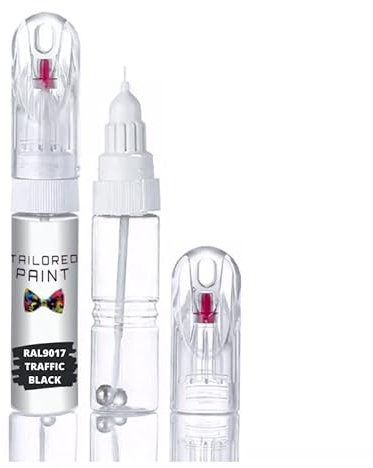 RAL9017 Traffic Black Multi Surface Touch Up Paint Pen All in 1 Interior & Exterior Wood, Metal, Plastic, uPVC, Ceramic All Weather Gloss 100% Sheen