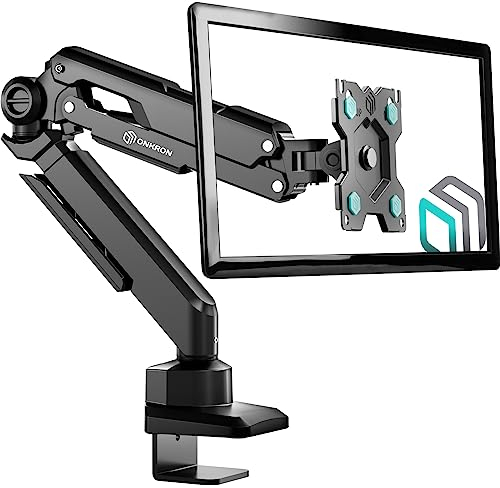 ONKRON Braccio Monitor da 13 a 34 pollici - Supporto Monitor Scrivania con Peso fino a 10 kg - Porta Schermo da Scrivania con max VESA 100x100 mm/Supporto Schermo Inclinabile e Girevole G90-B Nero