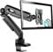 ONKRON Monitor Halterung für 13-34 Zoll Bildschirm bis zu 10 kg, Monitorhalterung Gasdruckfeder Arm, VESA 75x75-100x100, Bildschirmhalterung 1 Monitor Stand verstellbar Schwarz G90-B