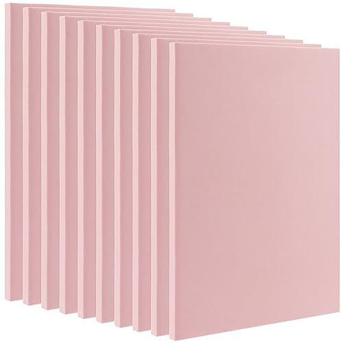 MOUYAT 10 Stück 20,3 x 15,2 cm rosa Gummi-Schnitzblöcke, Gummi-Linoleum-Block-Stempel für Druckherstellung, DIY-Handwerksprojekt