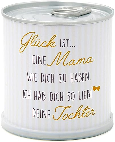 MacFlowers® | Anzuchtset mit Glücksklee | Design Glück ist … | Geschenkset mit Einer Sorte Klee in instant gardening Blumendose (Mama Tochter)