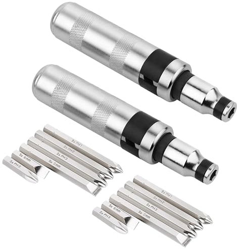 Tournevis a Frapper Tournevis à Frapper Professionnel avec Embouts Carrés Conducteurs 1/2 (16 pièces)