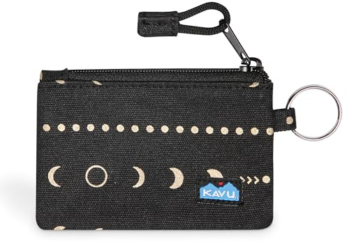 KAVU Stirling Doppelseitige Slim Cotton Canvas Zip Wallet, Lunar Row, Einheitsgröße, Stirling