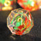 DND Würfel Set 7pcs Blume D4 D6 D8 D10 D% D12 D20 Handgefertigt Kunstharz Scharfkantige D&D Würfel für Dungeons und Dragons Pathfinder Rollenspiele Tischspiele RPG MTG Spiele mit Geschenkbox