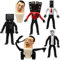 YGCHEN Skibidi Toilet Figura Miniatura Skibidi Decoración para Tartas Mini Toilet Man Figuras Juguete Skibidi Toilet Action Figure DIY Decoración Fiesta de Cumpleaños Regalo 6 Piezas