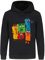 Jicahond Cartoon Printing Fashion Hooded Sweatshirt Top for Boys & Girls (Black,5-6Y,5 Years,6 Years)