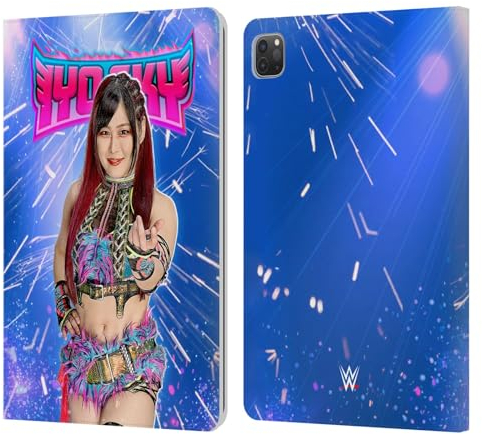 Head Case Designs Licenza Ufficiale WWE Ritratto Iyo Sky Custodia Portafoglio in Pelle Compatibile con Apple iPad PRO 11 2020/2021 / 2022