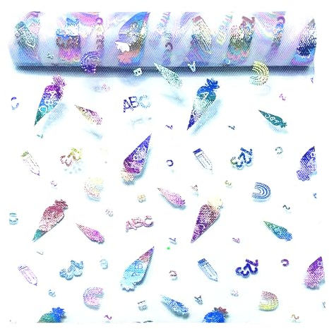 VINEST 5m×28cm Tischläufer für Einschulung Deko, tischläufer Einschulung 123 ABC Motiv, Zucker Buchstaben Einschulung, Tischband für Schulanfang Deko Hochzeit Junge Mädchen Kommunion