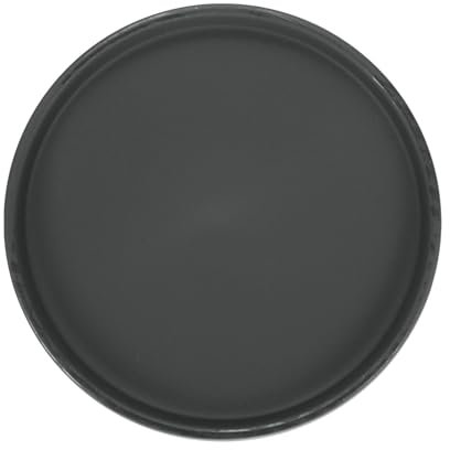 M METERXITY Ceramic Plant Saucer, 6.3 Inch 16cm Plant Water Catcher Tray, Plant Pot Saucers for Indoor/Outdoor Plants/Flower Drainage Drip Water Tray [Round Black]