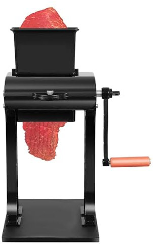 LIULIQ Manueller Fleischklopfer, Edelstahl mit robuster Basis und ergonomischer Wippe, 14 cm große Futteröffnung, einfache Bedienung für Zuhause, Küche, Restaurant, Kochen