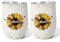 Cadeau Plus Mug Isotherme Personnalisable Prénom - Dessin Fleur Tournesol - Mug Thermos Personnalisé, Thermos Personnalisable, Tasse A Cafe Isotherme (Modèle #1, 12OZ)