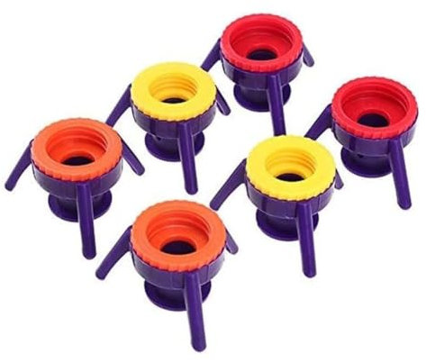 GETBSTOOP 6Pcs Bottle Emptying Flip Kit Bottle Holder Leak-Proof Liquid Bottle Emptying Kit 3 Sizes Upside Down Bottle Dispenser BPA Free for Most Bottles