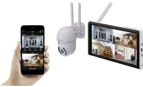 Sygonix SY-6440258 Funk-Überwachungskamera-Set 4-Kanal mit 1 Kamera 2304 x 1296 Pixel 2.4 GHz