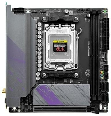 La scheda madre AM5 supporta i processori CPU della serie Ryzen 7000 con memoria a doppio canale DDR5 e ITX B650i Night Devil