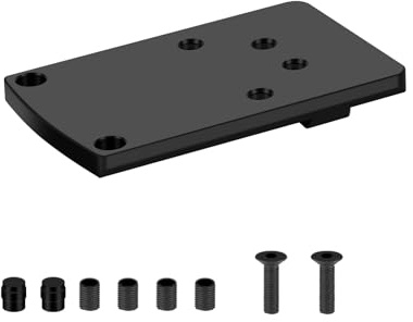 SPINA OPTICS Jagd-Rückvisier Montageplatte Adapter, Rot-Punkt-Visier Adapter RMR Universal-Visier Platten Optik Sight Mount Glok Plate Base Kit