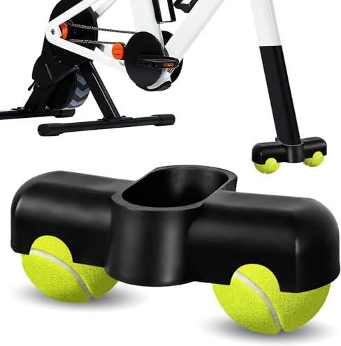 1Stück Rocker Plate Feetm, Geeignet fuir Zwift Ride Vorderbein, Leise | Ein wichtiges Zubehör für das Indoor-Cycling, geeignet für hochintensives Training, inklusive 2 Tennisbälle