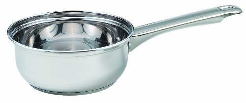 Sabichi 14cm Stainless Steel Milk Pan | Mirror Polish | Riveted Handle | Dishwasher Safe | Suitable for Gas, Electric, Ceramic, Solid Hot Plate & Induction Hobs