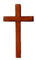 Shalom Christian brown wooden cross 10cm hanging or holding mahogany crucifix