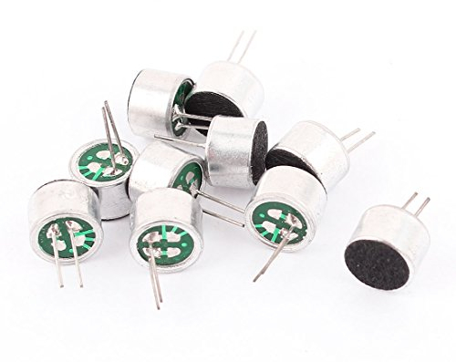 sourcing map 10stk 9mm x 7mm Durchgangsloch MIC Elektret Mikrofon Kondensator Pickup de