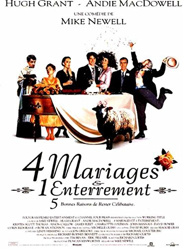 4 Hochzeiten – 1993 – Hugh Grant – 60 x 80 zeigt Cinema originelle