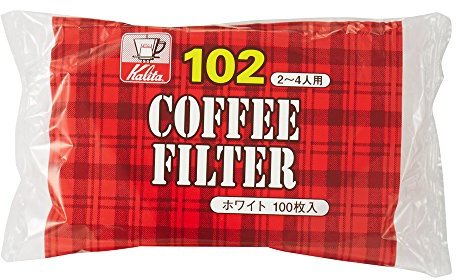 Kalita Carita coffee filter white NK102 filter paper 2 to 100 pieces for 4 people # 13123