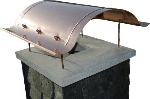 Linneborn Metallwaren GmbH Kaminabdeckung aus Kupfer, handgefertigte Schornsteinabdeckung, Kaminhaube Typ Sylt