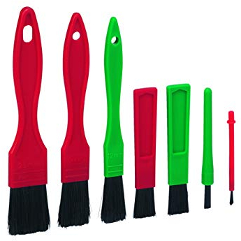 Vikan 556052 Detailpinsel-Set, weich, 140 mm L x 70 mm B x 15 mm H, 7 Stück