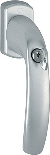 HOPPE Fenstergriff NY 0810SVS/U10 Alu.F9016 32mm abschl.