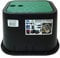 S&M 760808 Arqueta para riego enterrado 2 salidas, Color Negro/Verde
