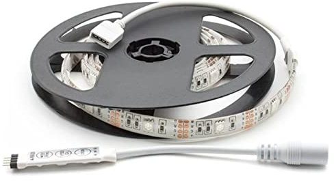 Lumonic LED Strip 1m RGB Leiste 5V IP65 30LEDs/m SMD5050 Farbwechsel Streifen 100cm, Band, Lichtband