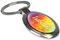printplanet Schlüsselanhänger mit Namen Isabella - Motiv Color Paint - Namensschlüsselanhänger, personalisierter Anhänger, Talisman, Anhänger, Chrom