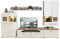 Stella Trading Fun Plus Wohnwand Komplett-Set mit schönen Hirnholz-Applikationen & Eiche Dekor - Moderne Schrankwand für Ihr Wohnzimmer - 320 x 205 x 47 cm (B/H/T)