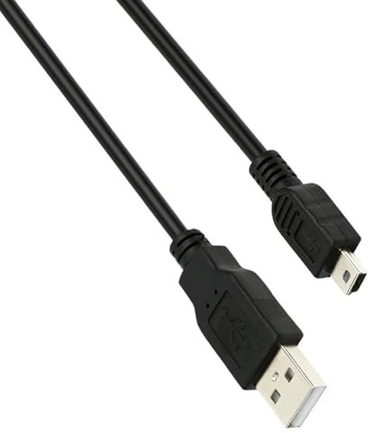 USB Power and Data Cable for Texas Instruments Calculators - TI-84 Plus, TI-84 Plus C Silver Edition, TI 89 Titanium, TI Nspire CX/CAS Graphing Calculators