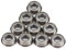 10 Stück F686ZZ Flanschen Radialkugellager Miniaturlager Metall Stahl Double Shielded Flanschkugellager 6 * 13 * 5mm